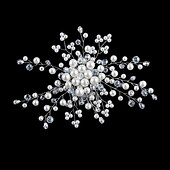 voordelige Bruiloft Zendspoel-Hiustyökalu Haaraccessoire Legering Bruiloft Feest / Uitgaan Klassieke Stijl Bruids Met Pure Kleur Helm Hoofddeksels