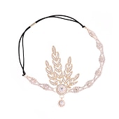 economico Accessori e altro-Retrò Vintage Anni Ruggenti Anni 1920 Fascia Flapper Gioielli per la testa Il grande Gatsby Invitato al matrimonio Per donna Performance Festa / Sera Affari / Cerimonia / Matrimonio