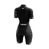 cheap Women&#039;s Triathlon Clothing-Women&#039;s Triathlon Tri Suit Short Sleeve Mountain Bike MTB Road Bike Cycling Black Bike Clothing Suit Breathable Quick Dry Sweat wicking Polyester Sports Clothing