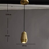 preiswerte Pendelleuchte-10 cm Pendelleuchte LED Inselleuchte Kupfer Messing modern 220-240v