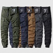 abordables Pantalones cargo-Hombre Pantalones cargo Pantalones para senderismo Militar Verano Al aire libre Ajuste regular Ripstop Secado rápido Bolsillo con cremallera Multi bolsillo Pantalones / Sobrepantalón Prendas de abajo
