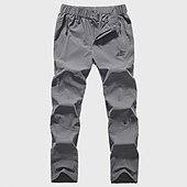 halpa Housut ja shortsit-Miesten Vaellushousut Työhousut Kesä Ulko- Hengittävä Kevyt Pehmeä Mukava Alaosat Musta Harmaa Kalastus Kiipeily Juoksu L XL XXL XXXL 4XL