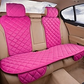 cheap Car Seat Covers-StarFire Cute Pink DIY Car Seat Cover Set, Universal Plush Seat Cushion, Protector Mat for Most Car Models
