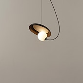 cheap Island Lights-25 cm Nordic Pendant Light LED Nordic Style Modern Designer Art Lamp Metal Living Room Restaurant Bar Bedroom 85-265V