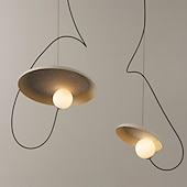 cheap Island Lights-25 cm Nordic Pendant Light LED Nordic Style Modern Designer Art Lamp Metal Living Room Restaurant Bar Bedroom 85-265V