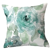 cheap Floral &amp; Plants Style-Spring Double Side Cushion Cover 1PC Soft Decorative Square Throw Pillow Cover Cushion Case Pillowcase for Sofa Bedroom Superior Quality Machine Washable