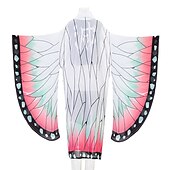 cheap Anime Costumes-Demon Slayer: Kimetsu no Yaiba Kochou Shinobu Anime Outfits Masquerade Swimwear Bikini Top Cloak Shorts For Men&#039;s Adults&#039;