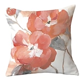 cheap Floral &amp; Plants Style-Spring Double Side Cushion Cover 1PC Soft Decorative Square Throw Pillow Cover Cushion Case Pillowcase for Sofa Bedroom Superior Quality Machine Washable