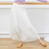 cheap Dance Basic-Breathable Activewear Skirts Pure Color Splicing Women&#039;s Training Performance High Cotton Blend Tulle