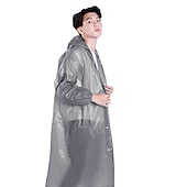 abordables Jardinería-Chubasquero reutilizable para mujer, ropa impermeable para hombre, poncho impermeable, capa de lluvia eva, cubierta de lluvia de plástico a la moda con capucha