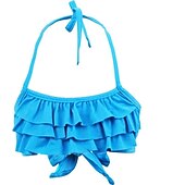 abordables Maillot de bain sirène-Enfants Fille Trois pièces Maillots de bain sirène Bikini Bikini Natation Le Jour des enfants Imprime Le style mignon Sexy Maillots de bain 3-10 ans Eté Bleu