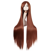 cheap Party Wigs-40 100cm Anime Costume Long Straight Cosplay Wig Party Wig Carnival Cosplay Party Wigs