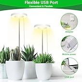 Χαμηλού Κόστους Φώτα Ανάπτυξης Φυτών-angel grow light 4 ή 3 δακτυλίους dc5v usb φυτολάμπα για φυτά led full spectrum λάμπα για σπορόφυτα φυτών εσωτερικού χώρου παχύφυτα λουλουδιών σπιτιού 1τμχ