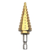 voordelige boor set:-stap boren hss 4mm-22mm houtbewerking elektrisch gereedschap 1/4 hex schacht groothandelsprijs hoge kwaliteit metalen boren titanium