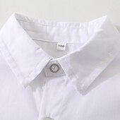 2 delar Ringbärarkostym Pojkar Barn Småbarn Skjorta och shorts Klädesset Utomhus Fest söt stil Häftig Mild Ensfärgat Vit Bomull billiga Pojkes formella kostym-2 delar Ringbärarkostym Pojkar Barn Småbarn Skjorta och shorts Klädesset Utomhus Fest söt stil Häftig Mild Ensfärgat Vit Bomull