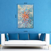 お買い得  油絵-ハング塗装油絵 手描きの 縦式 抽象画 近代の 内枠を含めます