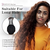 billige Verktøy og tilbehør-Parykk Tilbehør Nylon Parykkhetter Tenger Lett og praktisk 4 pcs Fest / aften / Daglig / Festival Mote / Klassisk Svart Farge
