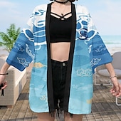 cheap Cartoon &amp; Movie Character Graphic-Agatsuma Zenitsu Kamado Tanjiro Rengoku Shinjurou Cartoon Kimono Anime 3D Harajuku Graphic Kawaii For Men&#039;s Adults&#039; Carnival Masquerade Back To School 3D Print