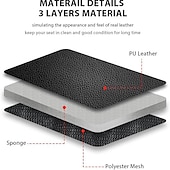 economico Coprisedili per auto-Copertura Universale per Sedile Anteriore Auto in PU Pelle Stile Moda Copertura Alta per Sedile Bucket Liscia Adatta alla Maggior Parte dei Veicoli