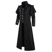economico Cime-Punk &amp; Gotico Medievale Steampunk Cappotto Mascherata Medico della peste Taglie Forti Per uomo Carnevale Mascherata Feste Adulti Cappotto