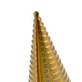 お買い得  ドリルビットセット-hss ステップ ドリル ビット チタン 4mm-45mm プラスチック チューブ包装シャンク、木材および金属用、4 mm から 45 mm までの 5-19 ステップ サイズ