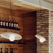 cheap Island Lights-25 cm Nordic Pendant Light LED Nordic Style Modern Designer Art Lamp Metal Living Room Restaurant Bar Bedroom 85-265V