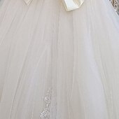cheap Flower Girl&#039;s Dresses-Flower Girl Dress Girls&#039; First Communion Dress Party Dress Performance Wedding Party Princess Sweet Mesh Solid Color Sleeveless Crew Neck White Champagne 2-12 Years