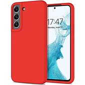 Недорогие Чехлы для Samsung-телефон Кейс для Назначение SSamsung Galaxy S24 S23 S22 S21 S20 Plus Ultra А73 А53 А33 A42 S25 Ультра Кейс на заднюю панель Силиконовый чехол противокапельный Защита от удара Однотонный Силикон