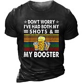 ieftine Tricouri amuzante pentru bărbați-Bărbați Grafic Scrisă Tricou Tricou Grumpy Old Man Manșon scurt Tricou Tipărire 3D Stil Nautic Cămașă Epocă Modă Clasic În aer liber Casual Zilnic A B C Vară Îmbrăcăminte S M L XL 2XL 3XL 4XL