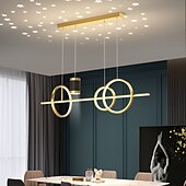 abordables Suspension-led pendentif lumière simple lustre moderne designer projection étoile lune lumière restaurant table bar