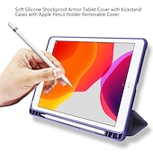 Недорогие чехол для iPad-Таблетка Чехлы панели Назначение Apple ipad 9th 8th 7th Generation 10.2 inch Держатель для карандашей Тройная подставка Защита от пыли Графика Цветы Мрамор Кожа PU