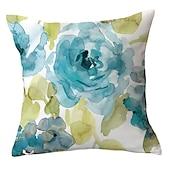 cheap Floral &amp; Plants Style-Spring Double Side Cushion Cover 1PC Soft Decorative Square Throw Pillow Cover Cushion Case Pillowcase for Sofa Bedroom Superior Quality Machine Washable