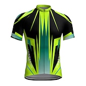 abordables Maillots pour hommes-Homme Maillot de cyclisme Graphique Dessin animé Drôle Manche Courte Cyclisme Maillot Top avec 3 poches arrière VTT Vélo tout terrain Cyclisme sur route Séchage Rapide Bandes réfléchissantes Poche