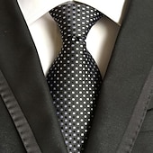 Недорогие Мужские галстуки и бабочки-Муж. Галстуки Для офиса Свадьба Джентльмен Полоски Бизнес Официальные