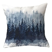 cheap Floral &amp; Plants Style-Spring Double Side Cushion Cover 1PC Soft Decorative Square Throw Pillow Cover Cushion Case Pillowcase for Sofa Bedroom Superior Quality Machine Washable
