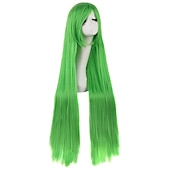 cheap Party Wigs-40 100cm Anime Costume Long Straight Cosplay Wig Party Wig Carnival Cosplay Party Wigs