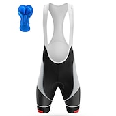 cheap Men&#039;s Shorts, Tights &amp; Pants-Men&#039;s Cycling Bib Shorts 3D Padded Shorts Bike Padded Shorts / Chamois Bottoms Mountain Bike MTB Road Bike Cycling Sports Gear 3D Pad Cycling Breathable Quick Dry Black Yellow Polyester Spandex