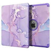 Недорогие чехол для iPad-Таблетка Чехлы панели Назначение Apple ipad 9th 8th 7th Generation 10.2 inch Держатель для карандашей Тройная подставка Защита от пыли Графика Цветы Мрамор Кожа PU