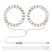 Χαμηλού Κόστους Φώτα Ανάπτυξης Φυτών-angel grow light 4 ή 3 δακτυλίους dc5v usb φυτολάμπα για φυτά led full spectrum λάμπα για σπορόφυτα φυτών εσωτερικού χώρου παχύφυτα λουλουδιών σπιτιού 1τμχ