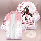 cheap Cartoon &amp; Movie Character Graphic-Agatsuma Zenitsu Kamado Tanjiro Rengoku Shinjurou Cartoon Kimono Anime 3D Harajuku Graphic Kawaii For Men&#039;s Adults&#039; Carnival Masquerade Back To School 3D Print