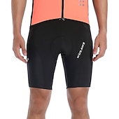 billige Shorts, tights og bukser for menn-WOSAWE Herre Sykkelshorts Fôrede sykkelshorts Sykkel Fôrede shorts MTB-shorts Semi-formsydd Fjellsykling Veisykling sport Sykling Pustende Hurtigtørkende Myk Svart Silikon Lycra Klær Sykkelklær