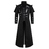 economico Cime-Punk &amp; Gotico Medievale Steampunk Cappotto Mascherata Medico della peste Taglie Forti Per uomo Carnevale Mascherata Feste Adulti Cappotto