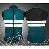 cheap Men&#039;s Jackets &amp; Gilets-WOSAWE Men&#039;s Cycling Jersey Cycling Vest Sleeveless Mountain Bike MTB Road Bike Cycling Green Black Dark Blue Bike Vest / Gilet Jersey Windproof Breathable Lightweight Reflective Strips Back Pocket