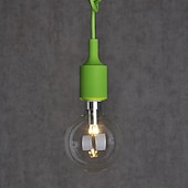 olcso Sziget lámpák-10 cm-es egyedi kialakítású színes függőlámpa led egyfejű műanyag modern bár led izzók 85-265v