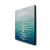 お買い得  油絵-ハング塗装油絵 手描きの 縦式 抽象画 近代の 内枠を含めます