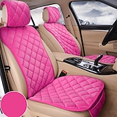 cheap Car Seat Covers-2PCS Universal Flocking Cloth Car Seat Cover – Four Seasons, Built-In Storage, Easy to Install, Interior Protector