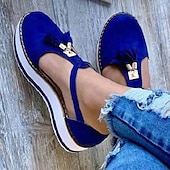levne Pohodlné sandály-trendy dámské černé boty mary jane na platformě s mašlí - ideální pro ležérní a streetwear vzhled