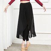 cheap Dance Basic-Breathable Activewear Skirts Pure Color Splicing Women&#039;s Training Performance High Cotton Blend Tulle