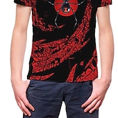 cheap Boy's 3D Vision &amp; Geometry-Boys 3D Animal Spider T shirt Short Sleeve 3D Print Summer Spring Active Sports Fashion Kids 3-12 Years Outdoor Daily Indoor Regular Fit