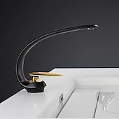 cheap Classical-Bathroom Sink Faucet - Classic Oil-rubbed Bronze / Nickel Brushed / Electroplated Centerset Single Handle One HoleBath Taps